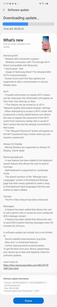 Серия Samsung Galaxy S10 получит One UI 2.5 с множеством новых функций samsung galaxy s10 one ui 2 scaled 1 190x1024 - Серия Samsung Galaxy S10 получит One UI 2.5 с множеством новых функций